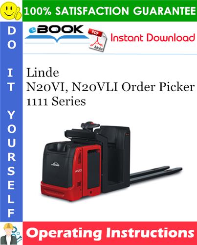Linde N20VI, N20VLI Order Picker 1111 Series Operating Instructions
