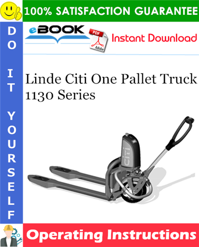 Linde Citi One Pallet Truck 1130 Series Operating Instructions