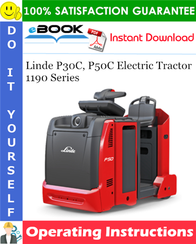 Linde P30C, P50C Electric Tractor 1190 Series Operating Instructions