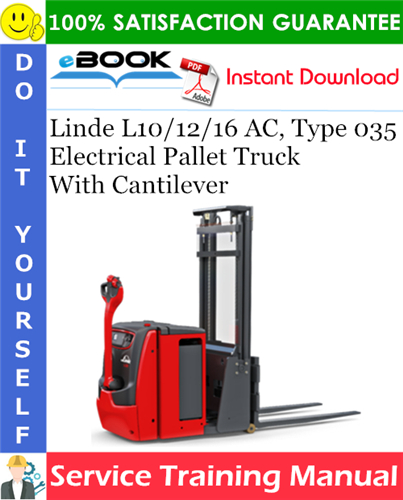 Linde L10/12/16 AC, Type 035 Electrical Pallet Truck With Cantilever