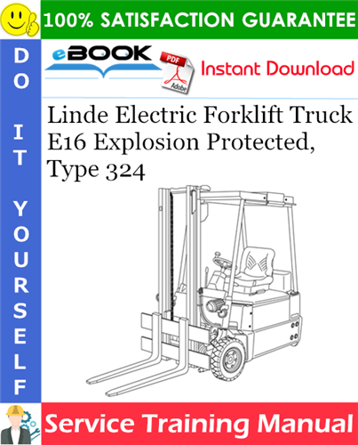 Linde Electric Forklift Truck E16 Explosion Protected, Type 324