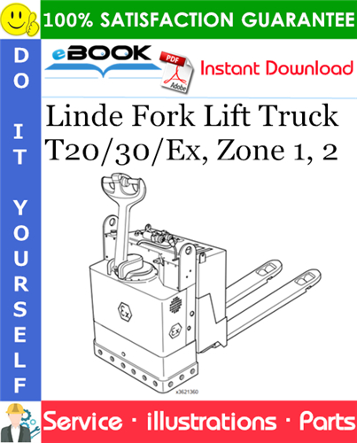 Linde Fork Lift Truck T20/30/Ex, Zone 1, 2 Parts Manual