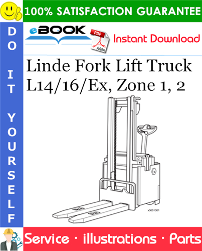 Linde Fork Lift Truck L14/16/Ex, Zone 1, 2 Parts Manual