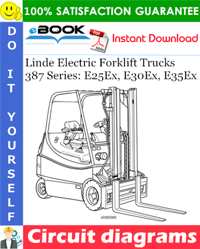 Linde Electric Forklift Trucks 387 Series: E25Ex, E30Ex, E35Ex Circuit diagrams