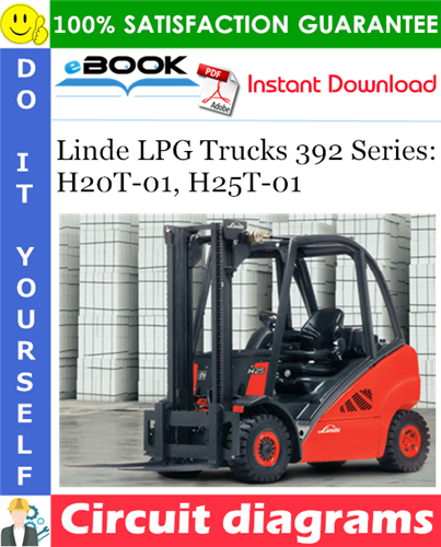 Linde LPG Trucks 392 Series: H20T-01, H25T-01 Circuit diagrams