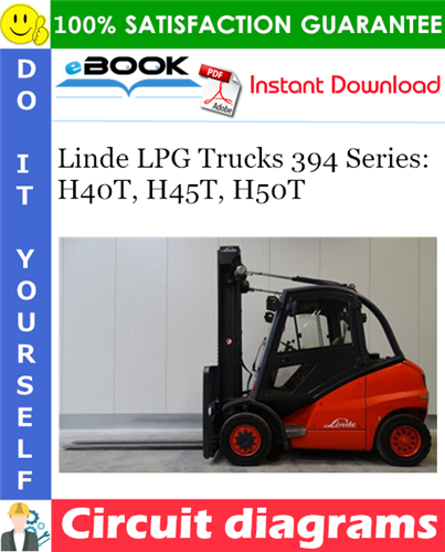 Linde LPG Trucks 394 Series: H40T, H45T, H50T Circuit diagrams