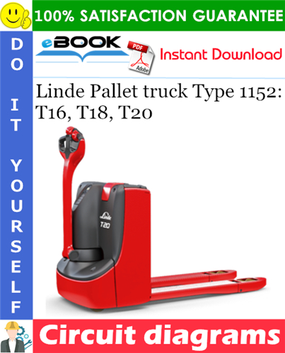 Linde Pallet truck Type 1152: T16, T18, T20 Circuit diagrams