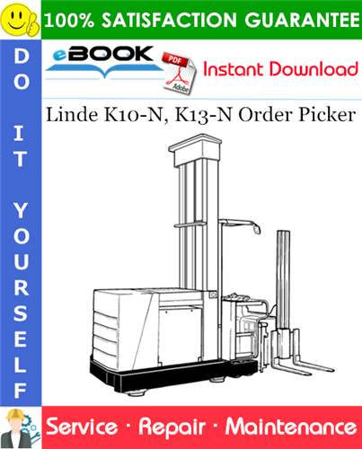 Linde K10-N, K13-N Order Picker Service Repair Manual