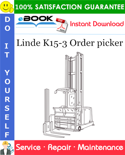 Linde K15-3 Order picker Service Repair Manual