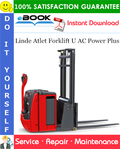 Linde Atlet Forklift U AC Power Plus Service Repair Manual