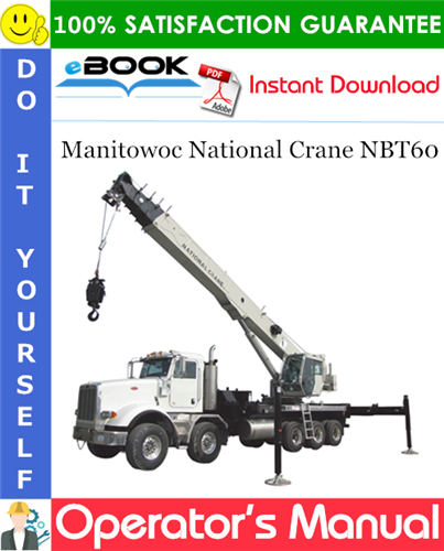 Manitowoc National Crane NBT60 Operator's Manual