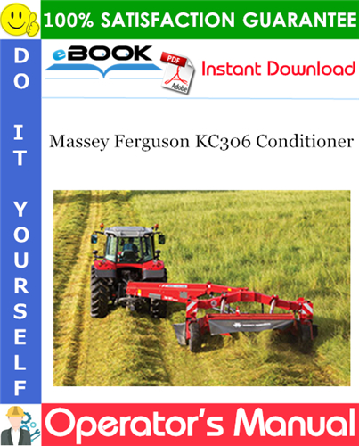 Massey Ferguson KC306 Conditioner Operator's Manual