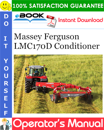 Massey Ferguson LMC170D Conditioner Operator's Manual
