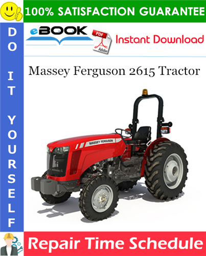 Massey Ferguson 2615 Tractor Repair Time Schedule Manual