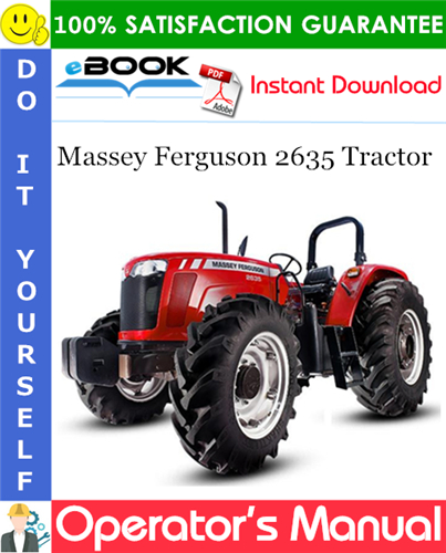 Massey Ferguson 2635 Tractor Operator's Manual