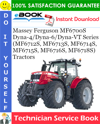 Massey Ferguson MF6700S Dyna-4/Dyna-6/Dyna-VT Series