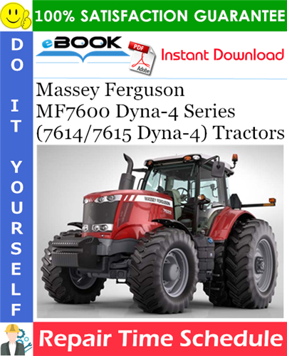 Massey Ferguson MF7600 Dyna-4 Series (7614/7615 Dyna-4) Tractors
