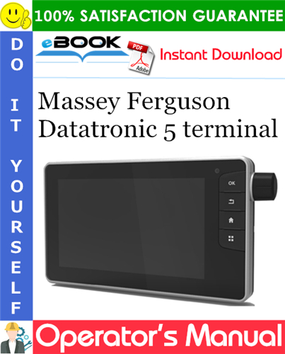 Massey Ferguson Datatronic 5 terminal Operator's Manual
