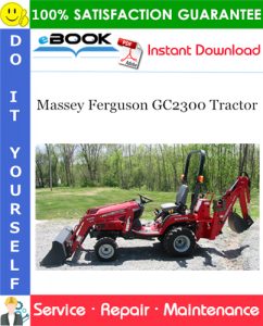 Massey Ferguson GC2300 Tractor Service Repair Manual