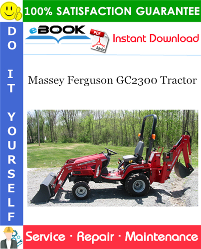 Massey Ferguson GC2300 Tractor Service Repair Manual