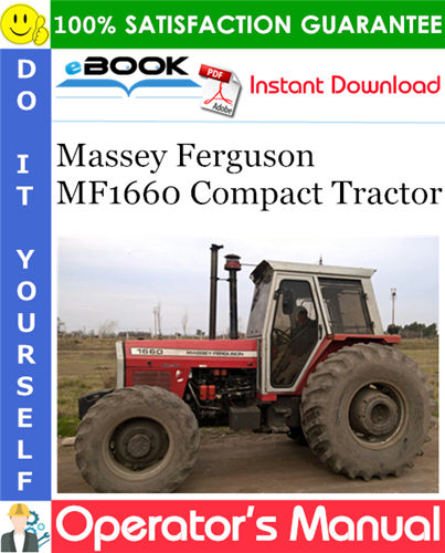 Massey Ferguson MF1660 Compact Tractor Operator's Manual