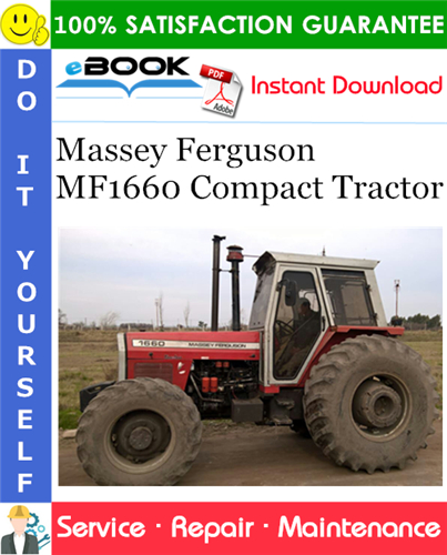 Massey Ferguson MF1660 Compact Tractor Service Repair Manual