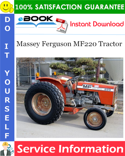 Massey Ferguson MF220 Tractor Service Information
