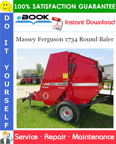 Massey Ferguson 1734 Round Baler Service Repair Manual