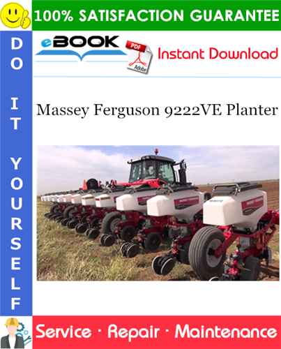 Massey Ferguson 9222VE Planter Service Repair Manual