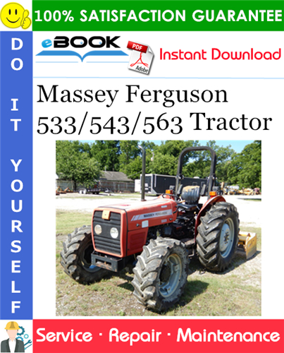 Massey Ferguson 533/543/563 Tractor Service Repair Manual