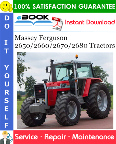 Massey Ferguson 2650/2660/2670/2680 Tractors Service Repair Manual