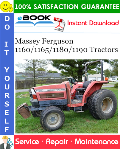 Massey Ferguson 1160/1165/1180/1190 Tractors Service Repair Manual