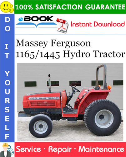 Massey Ferguson 1165/1445 Hydro Tractor Service Repair Manual