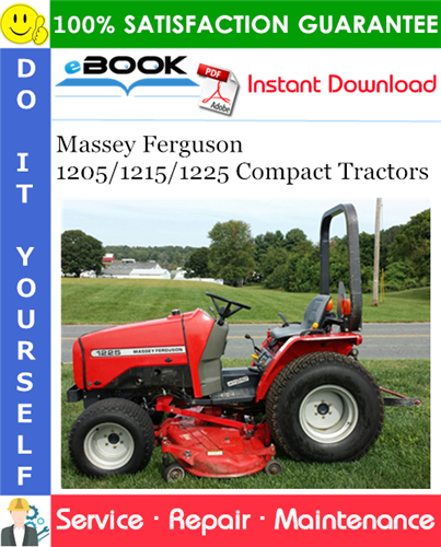Massey Ferguson 1205/1215/1225 Compact Tractors Service Repair Manual