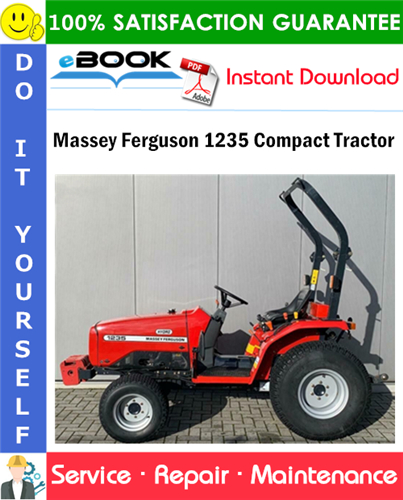 Massey Ferguson 1235 Compact Tractor Service Repair Manual