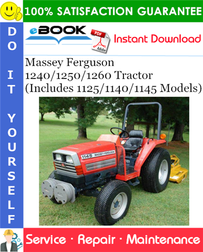 Massey Ferguson 1240/1250/1260 Tractor (Includes 1125/1140/1145 Models)