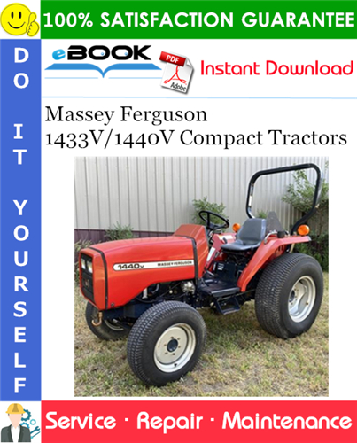 Massey Ferguson 1433V/1440V Compact Tractors Service Repair Manual