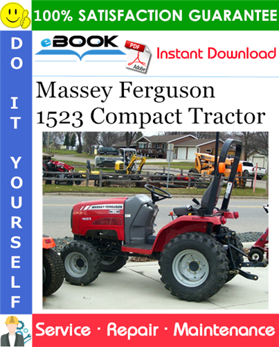 Massey Ferguson 1523 Compact Tractor Service Repair Manual