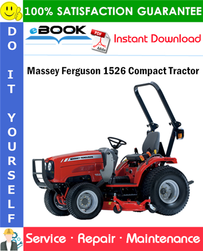 Massey Ferguson 1526 Compact Tractor Service Repair Manual