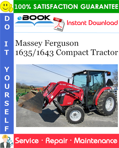 Massey Ferguson 1635/1643 Compact Tractor Service Repair Manual