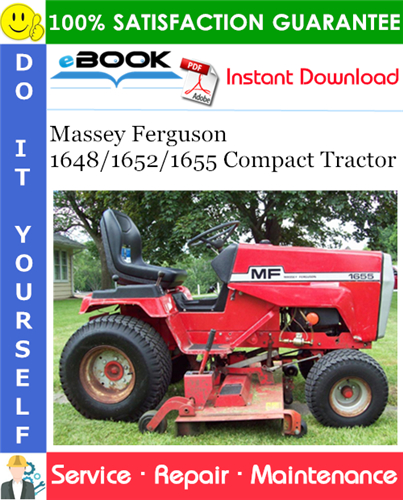 Massey Ferguson 1648/1652/1655 Compact Tractor Service Repair Manual