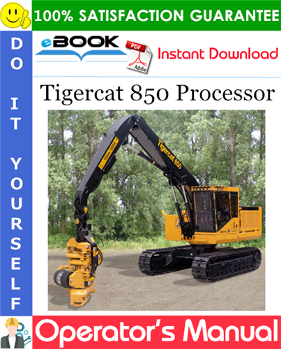 Tigercat 850 Processor Operator's Manual