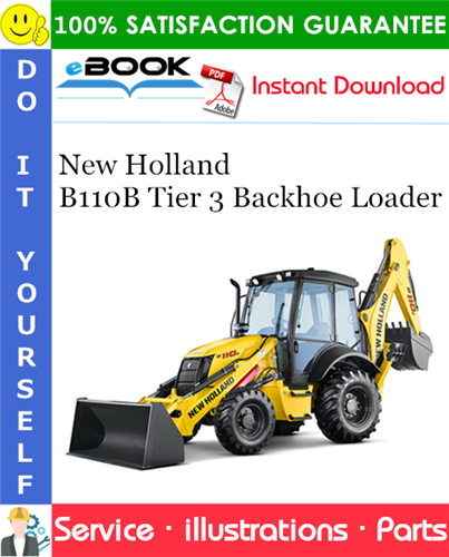 New Holland B110B Tier 3 Backhoe Loader Parts Manual