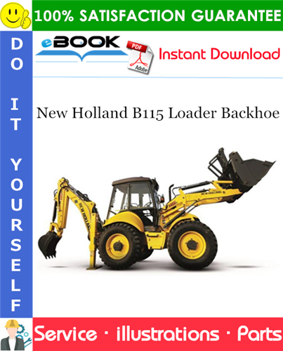New Holland B115 Loader Backhoe Parts Manual