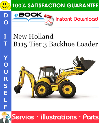 New Holland B115 Tier 3 Backhoe Loader Parts Manual
