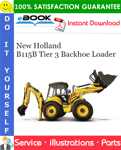 New Holland B115B Tier 3 Backhoe Loader Parts Manual