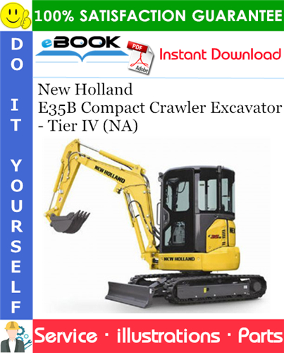 New Holland E35B Compact Crawler Excavator - Tier IV (NA) Parts Manual