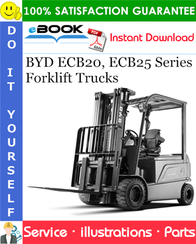 BYD ECB20, ECB25 Series Forklift Trucks Parts Manual