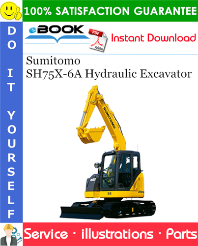 Sumitomo SH75X-6A Hydraulic Excavator Parts Manual