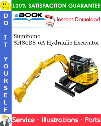 Sumitomo SH80BS-6A Hydraulic Excavator Parts Manual